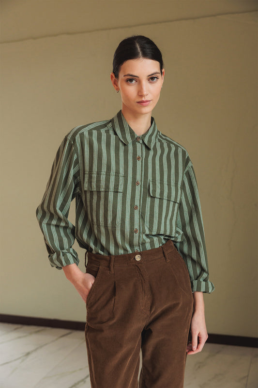 STRIPED COTTON SHIRT