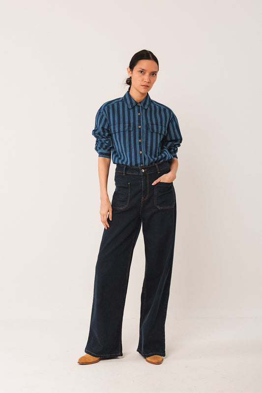 STRIPED COTTON SHIRT