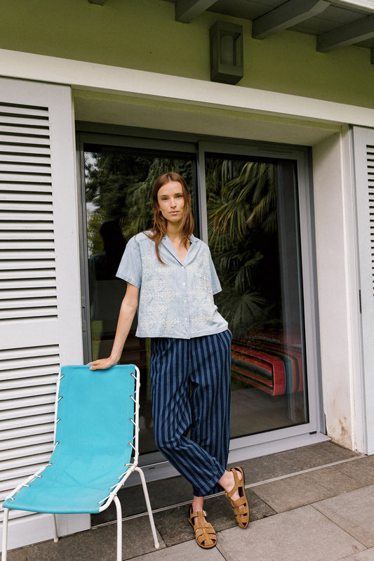 BAGGY ELASTIC PANTS
