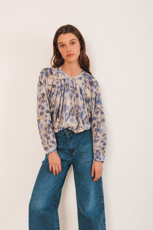 WATERCOLOR-PRINT SHIRT