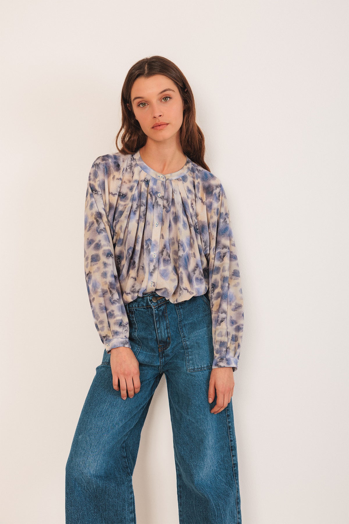 WATERCOLOR-PRINT SHIRT