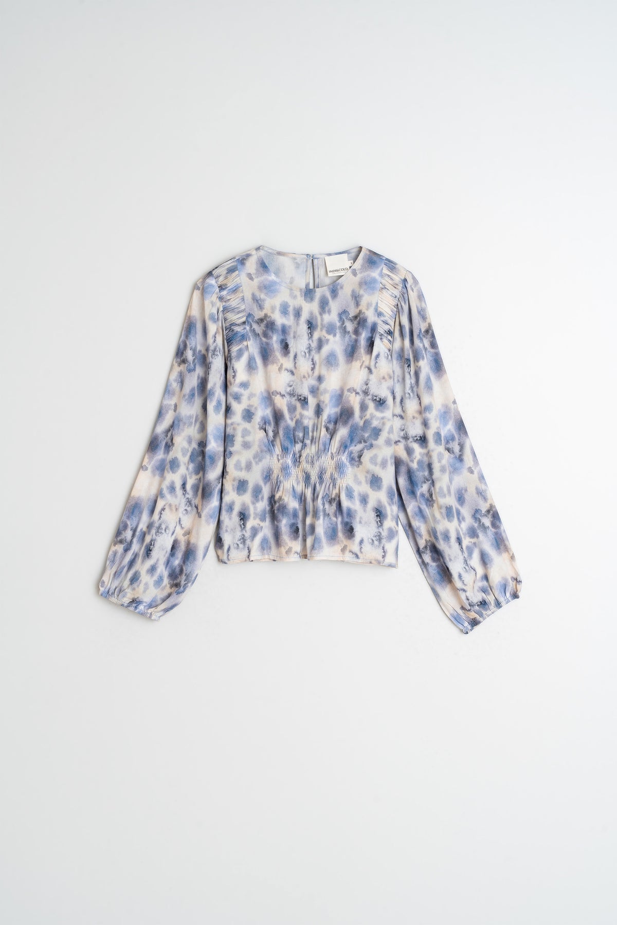 ELASTIC WATERCOLOR BLOUSE