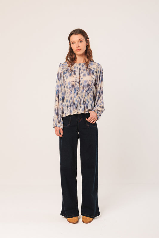 ELASTIC WATERCOLOR BLOUSE 2