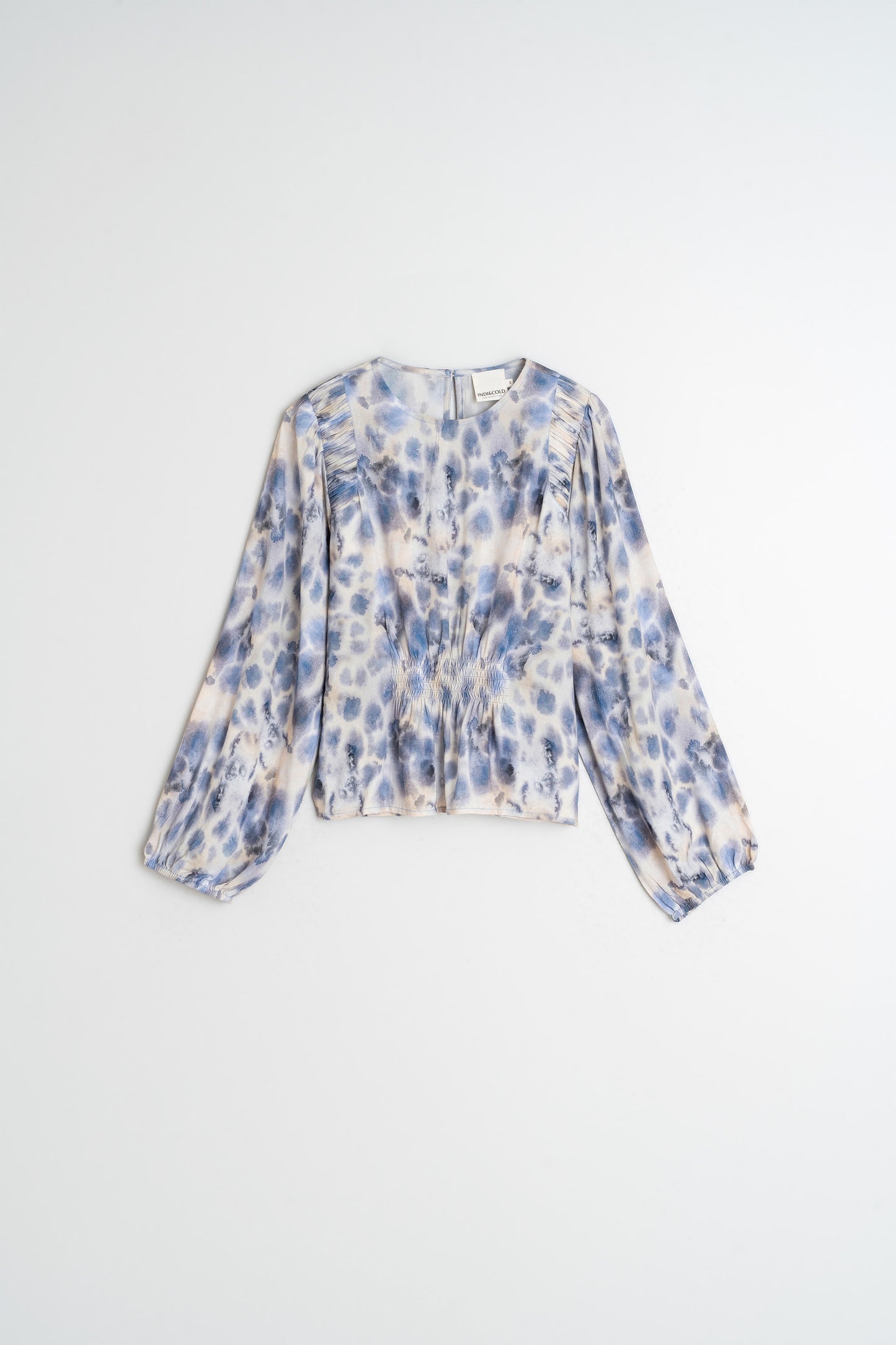 ELASTIC WATERCOLOR BLOUSE