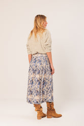 WATERCOLOR MIDI SKIRT
