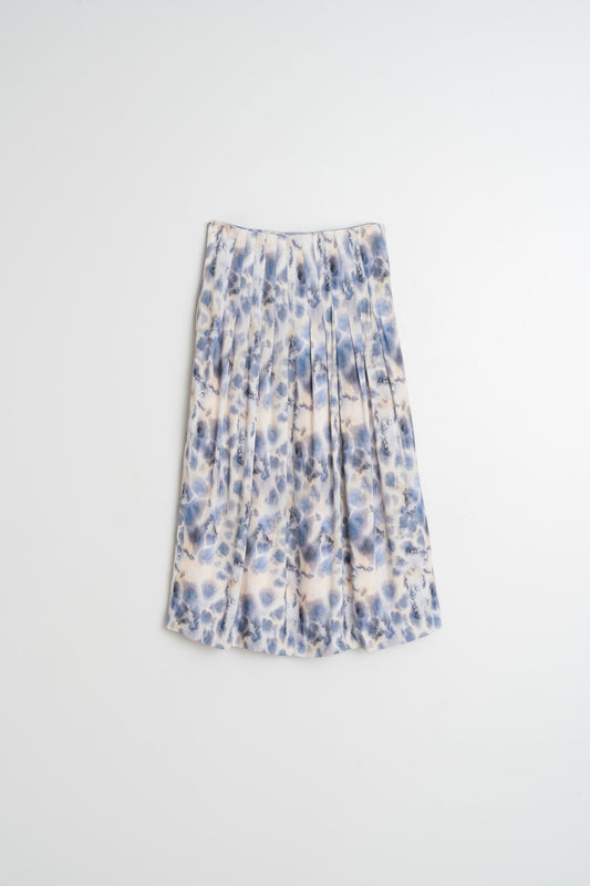 WATERCOLOR MIDI SKIRT