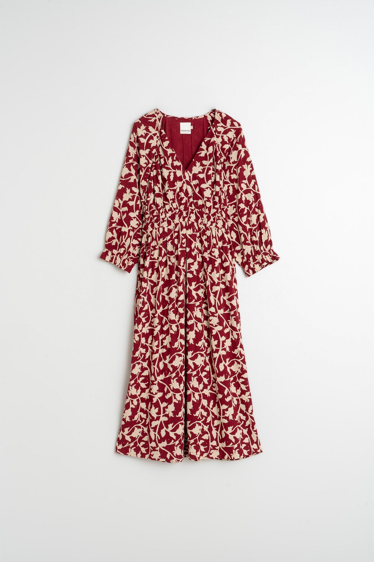 VISCOSE MIDI DRESS