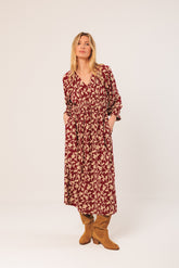 VISCOSE MIDI DRESS