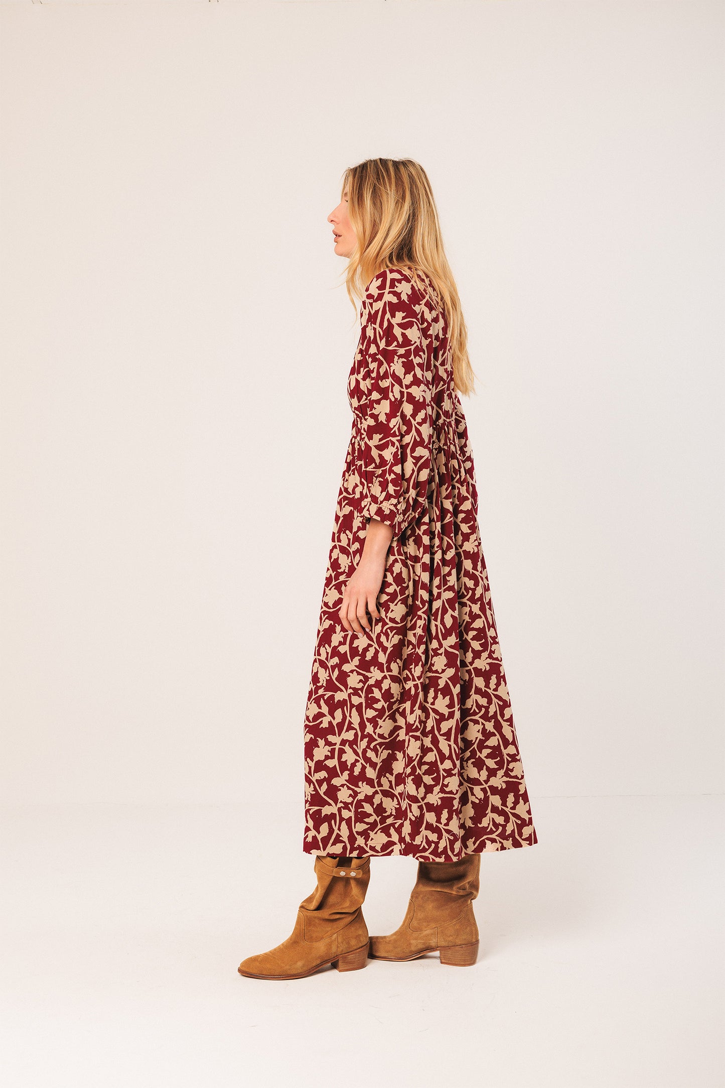 VISCOSE MIDI DRESS