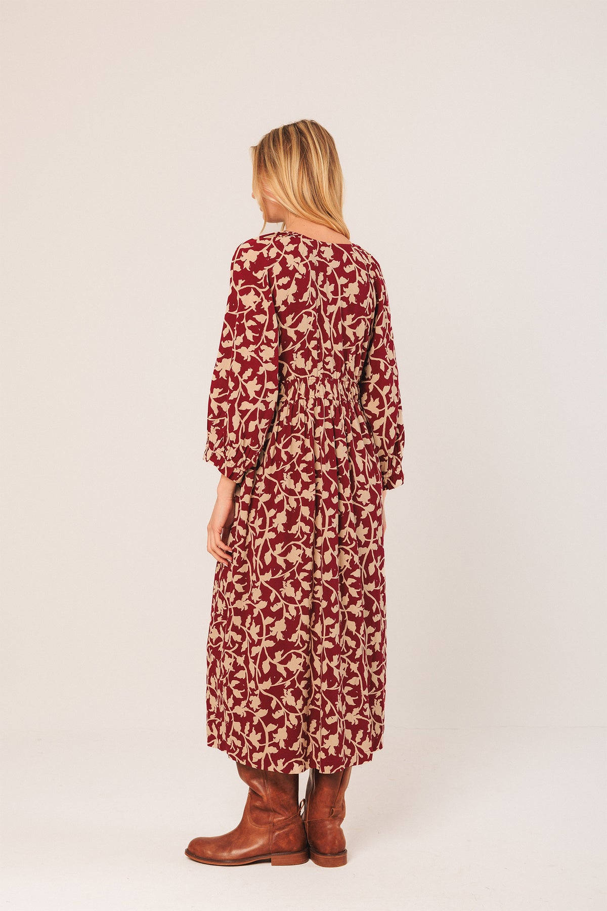 VISCOSE MIDI DRESS