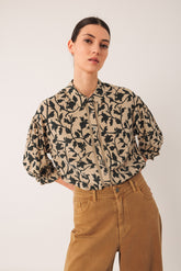 3/4 SLEEVE VISCOSE SHIRT