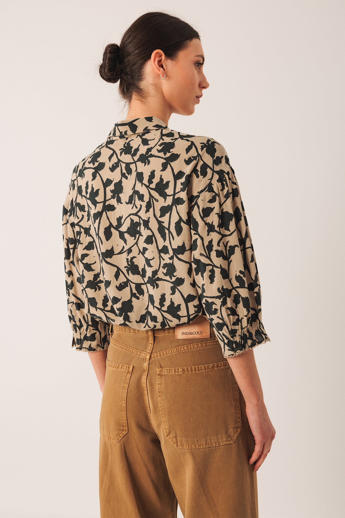 3/4 SLEEVE VISCOSE SHIRT