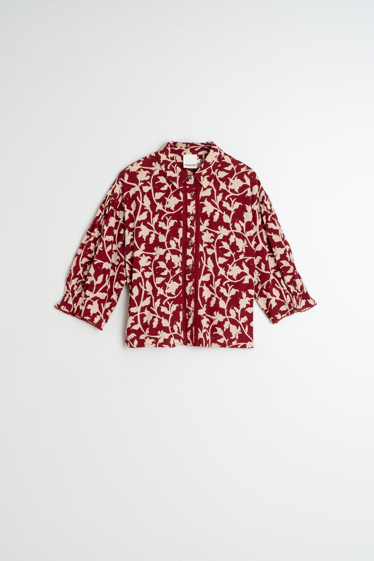 3/4 SLEEVE VISCOSE SHIRT