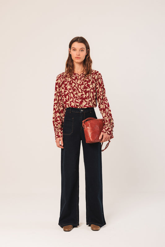 MAO COLLAR BLOUSE