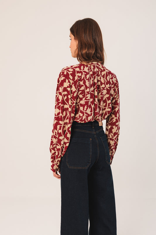 MAO COLLAR BLOUSE