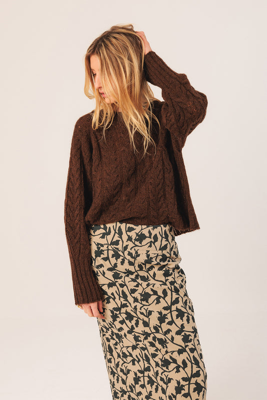 VISCOSE PENCIL SKIRT