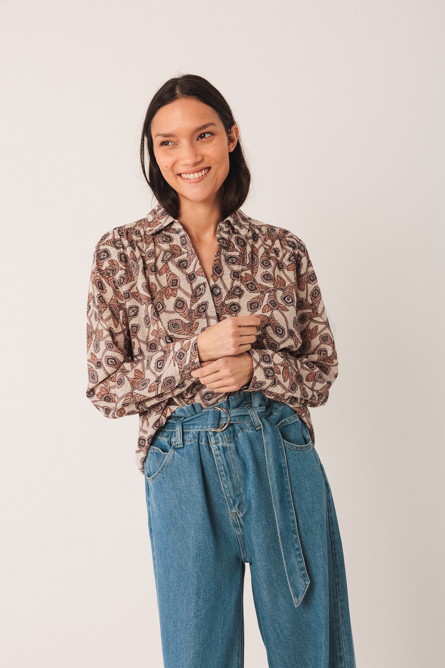 [CL] CREPE COTTON SHIRT
