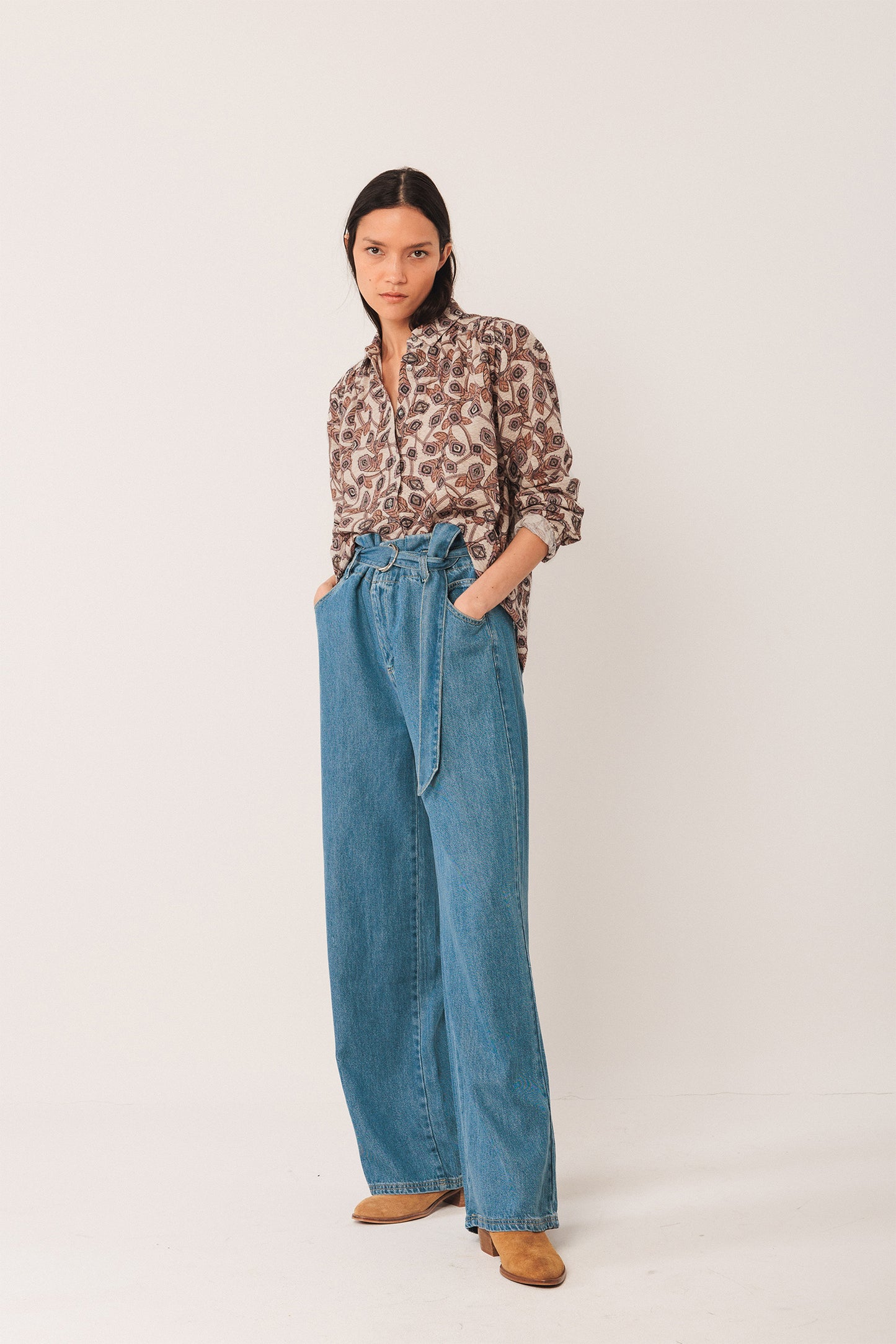 [CL] CREPE COTTON SHIRT