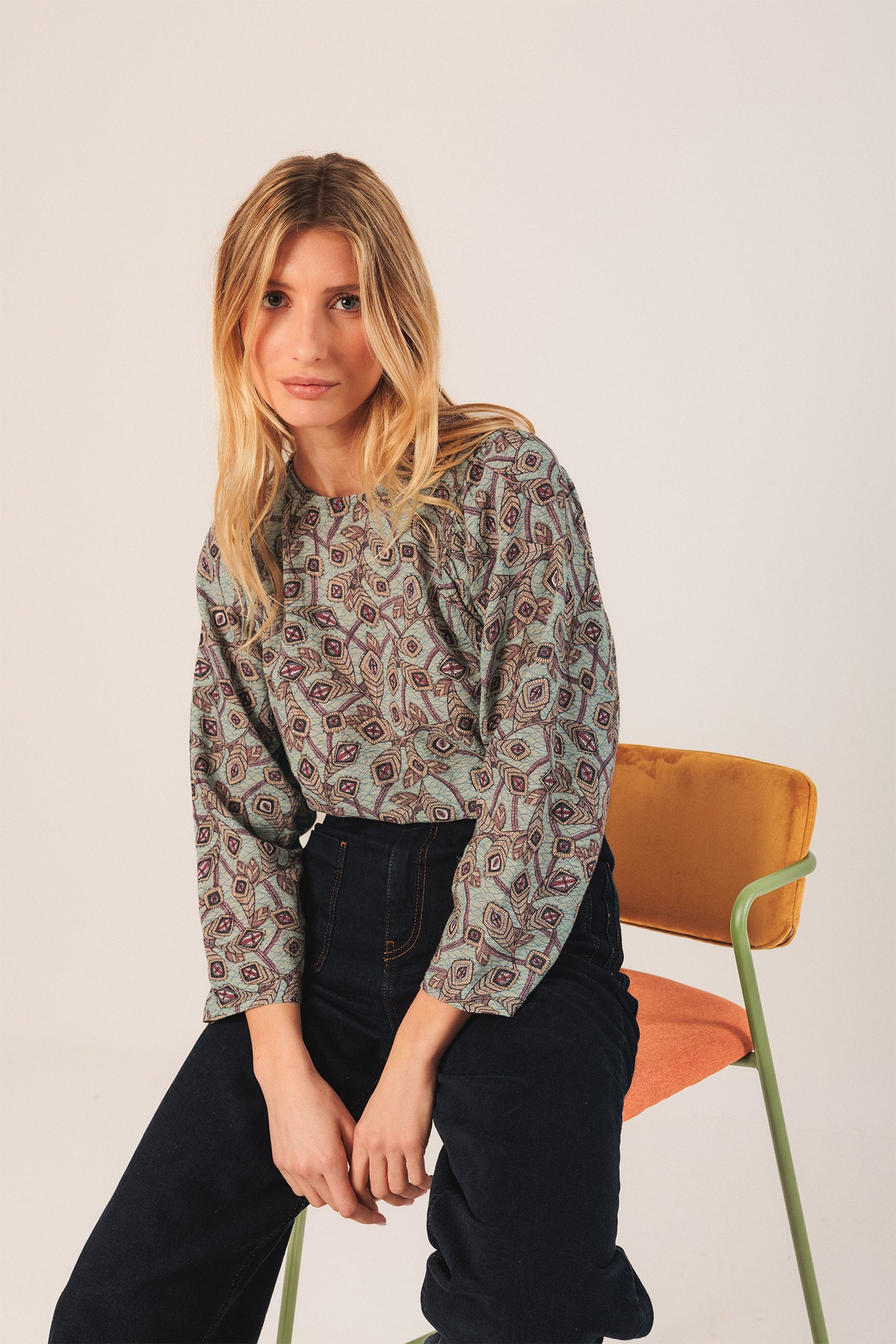 [CL] CREPE COTTON BLOUSE