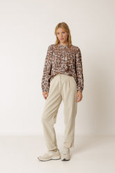 SMOCK EMBROIDERED SHIRT