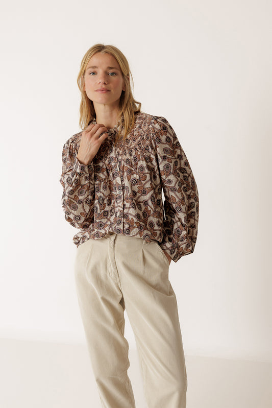 SMOCK EMBROIDERED SHIRT 5