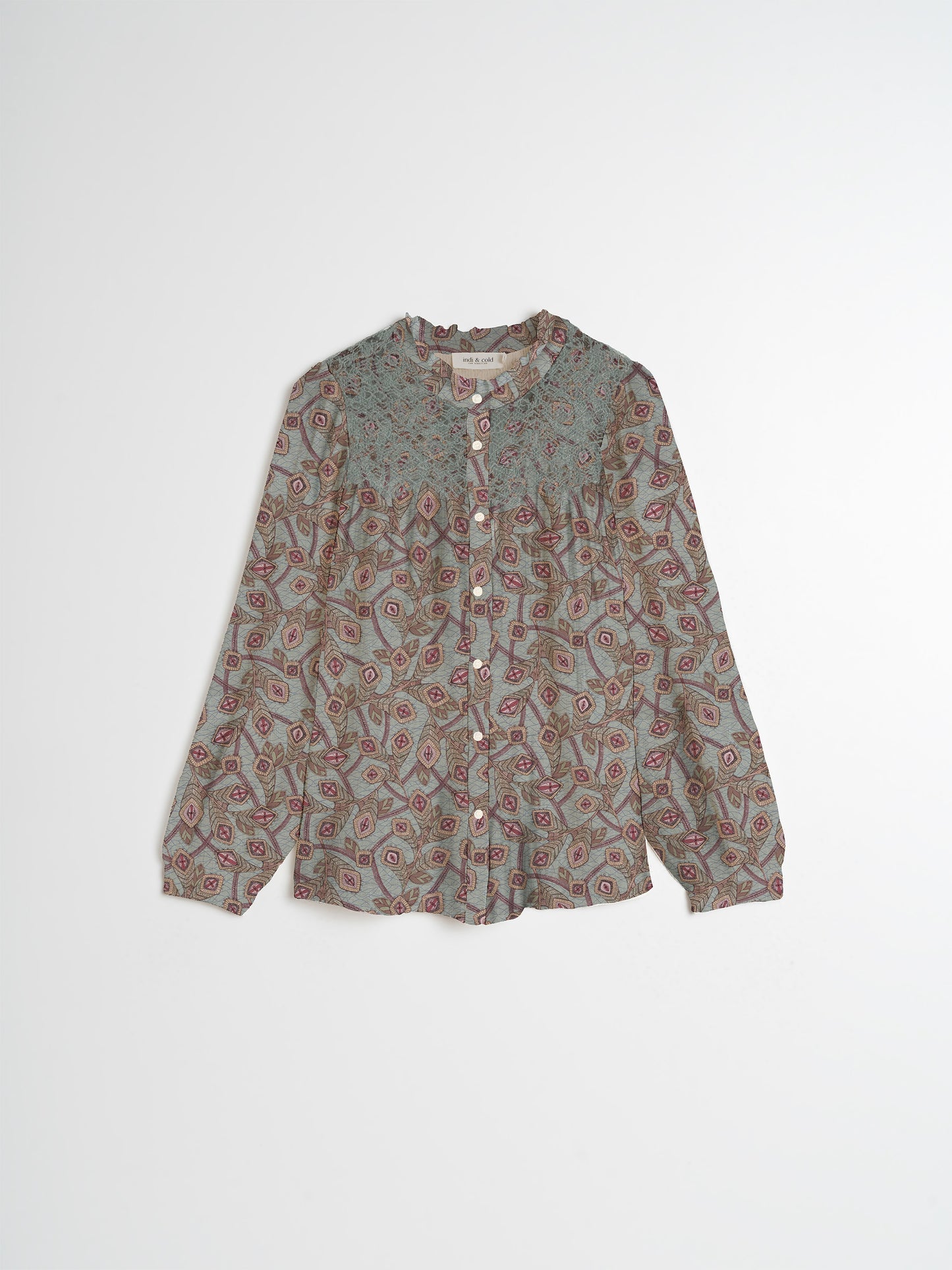 SMOCK EMBROIDERED SHIRT