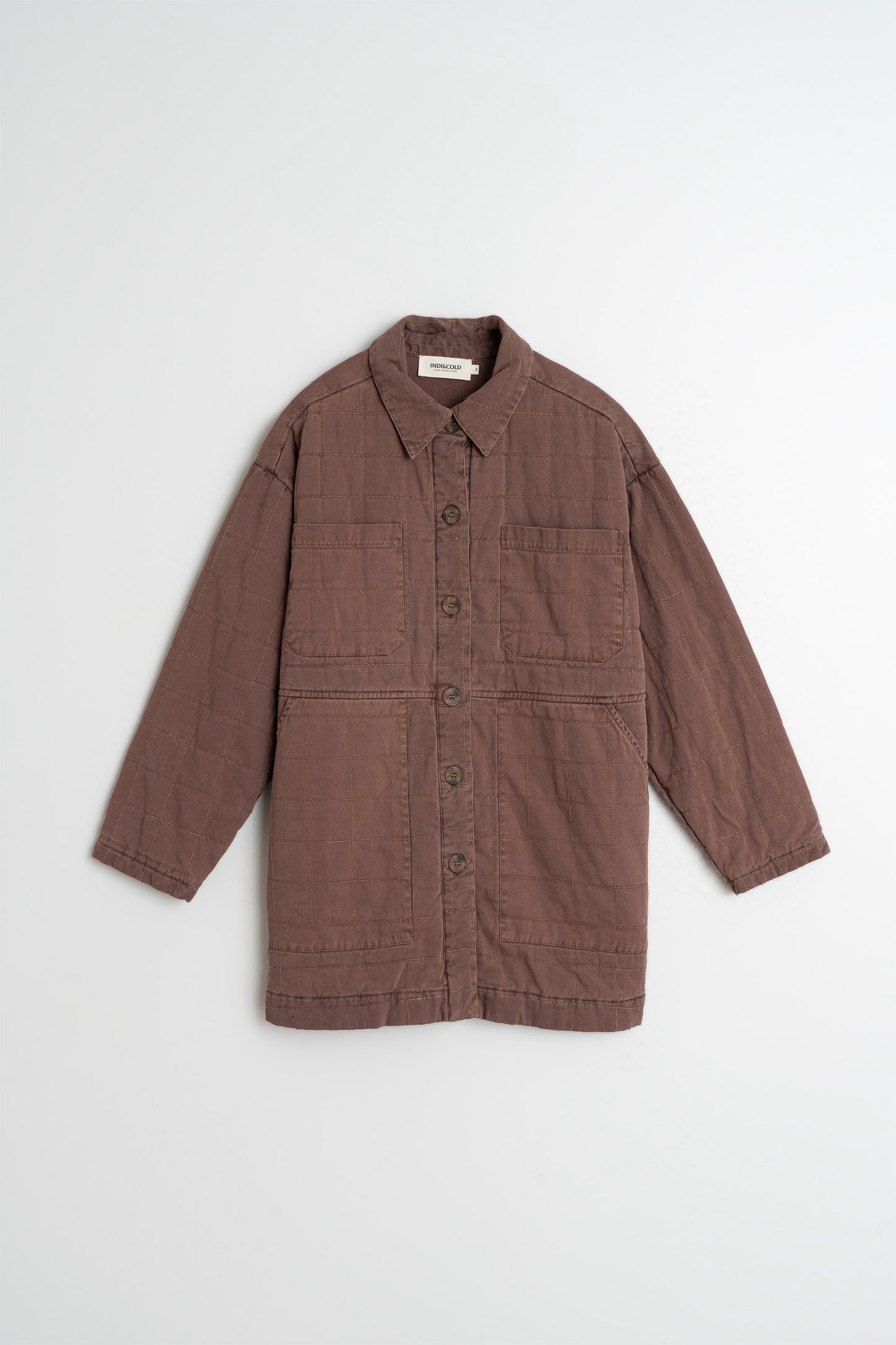 [CL] QUILTED PLAID COAT