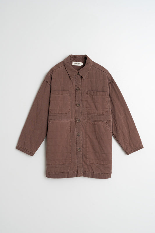 QUILTED PLAID COAT 6