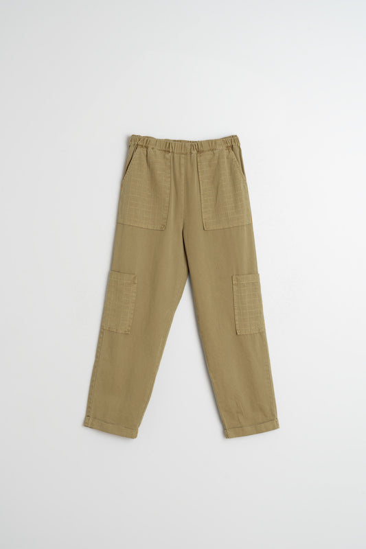 PANTS WITH CHECK STITCHING