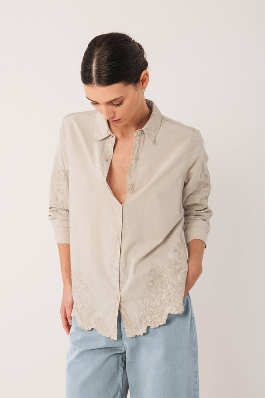 EMBROIDERED VOILE SHIRT 2