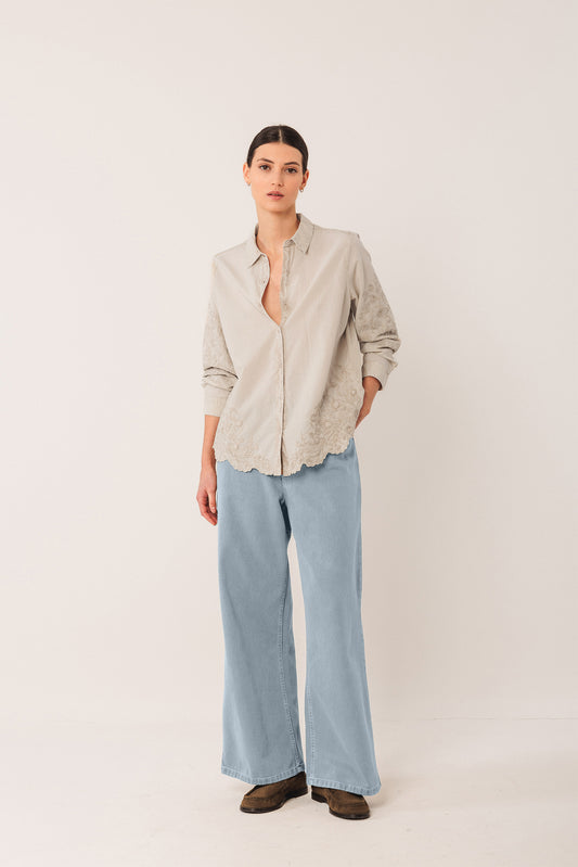 EMBROIDERED VOILE SHIRT 3