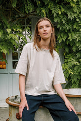 EMBROIDERED COTTON T-SHIRT