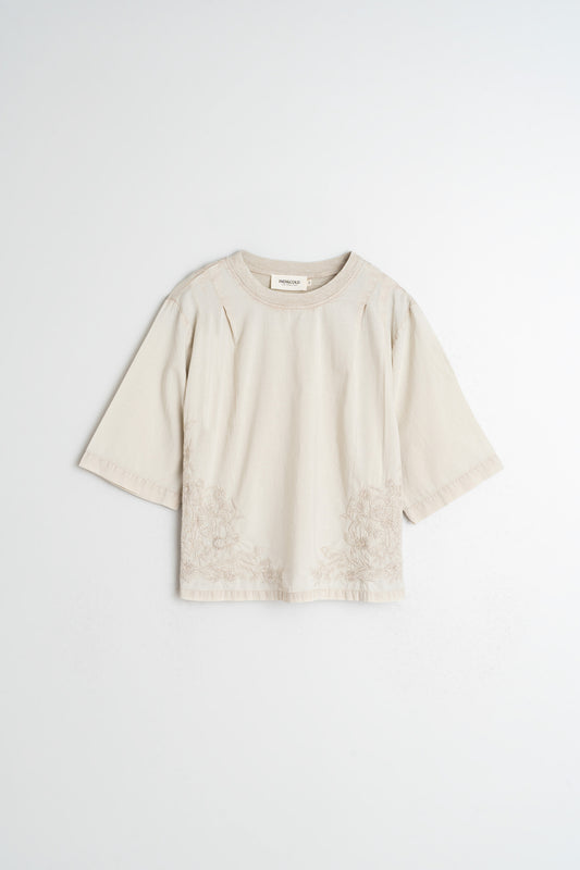 [CL] EMBROIDERED COTTON T-SHIRT