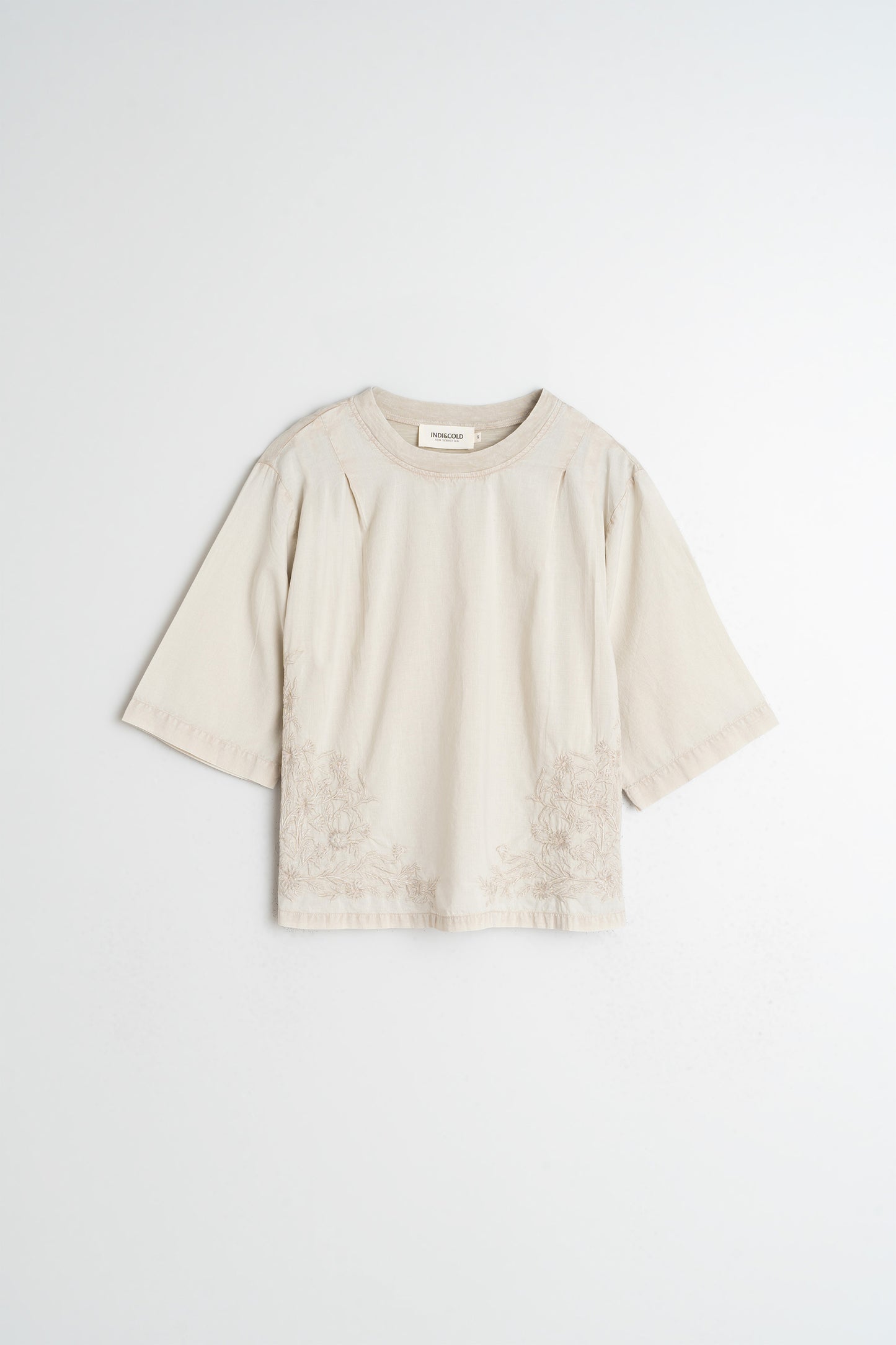 EMBROIDERED COTTON T-SHIRT