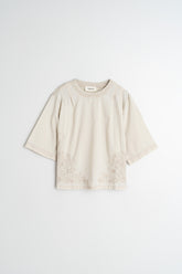 EMBROIDERED COTTON T-SHIRT