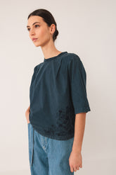 EMBROIDERED COTTON T-SHIRT