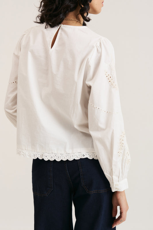 EMBROIDERED POPLIN BLOUSE 3