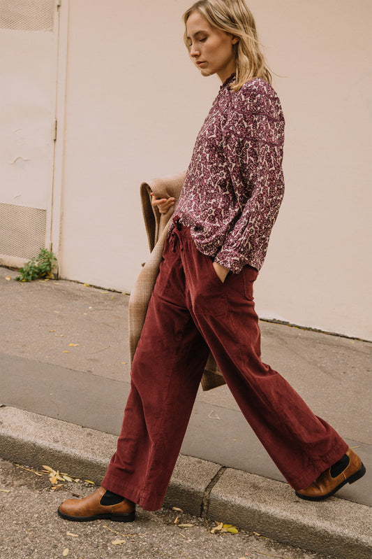 BOTANICAL PRINT BLOUSE 3