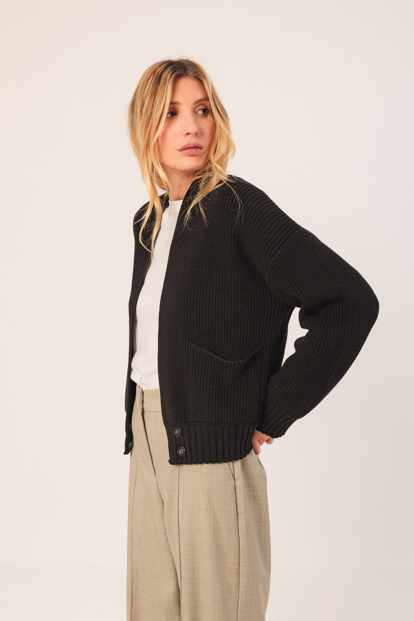 COTTON DOUBLE-BREASTED JACKET