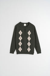 MERINO DIAMOND SWEATER