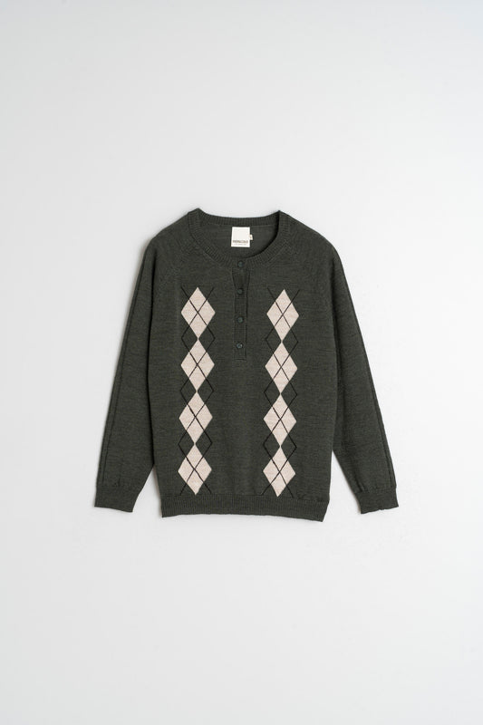 MERINO DIAMOND SWEATER 6