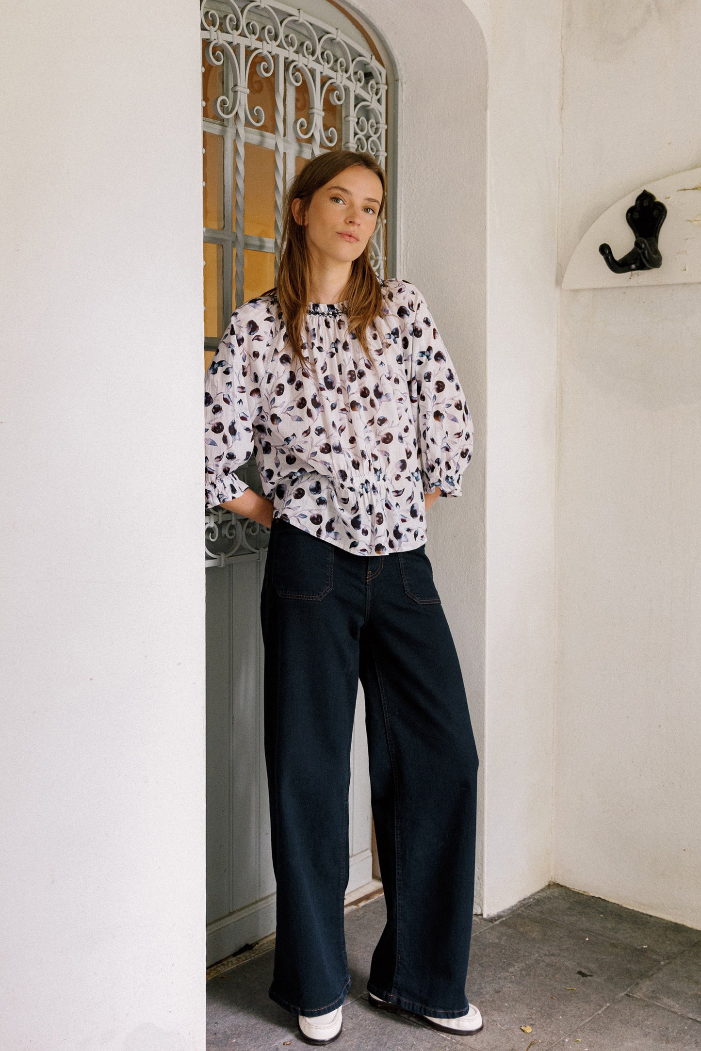 [CL] WIDE-LEG DENIM PANTS