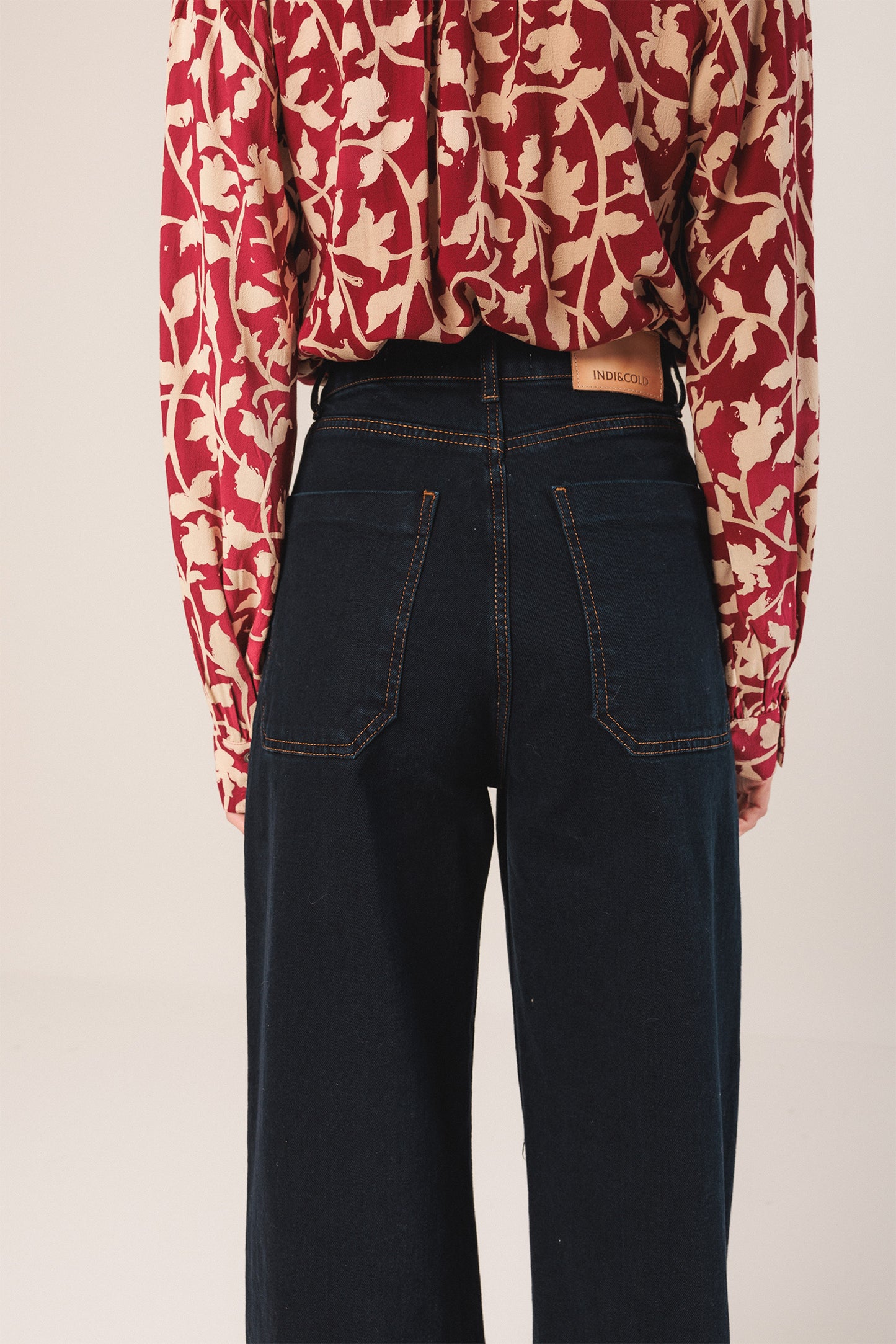 [CL] WIDE-LEG DENIM PANTS