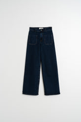 [CL] WIDE-LEG DENIM PANTS