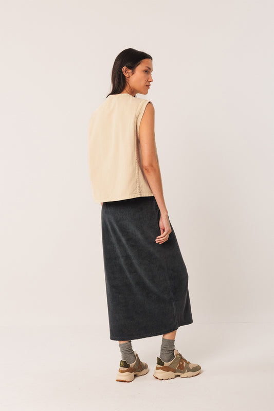BOXY TWILL VEST 3