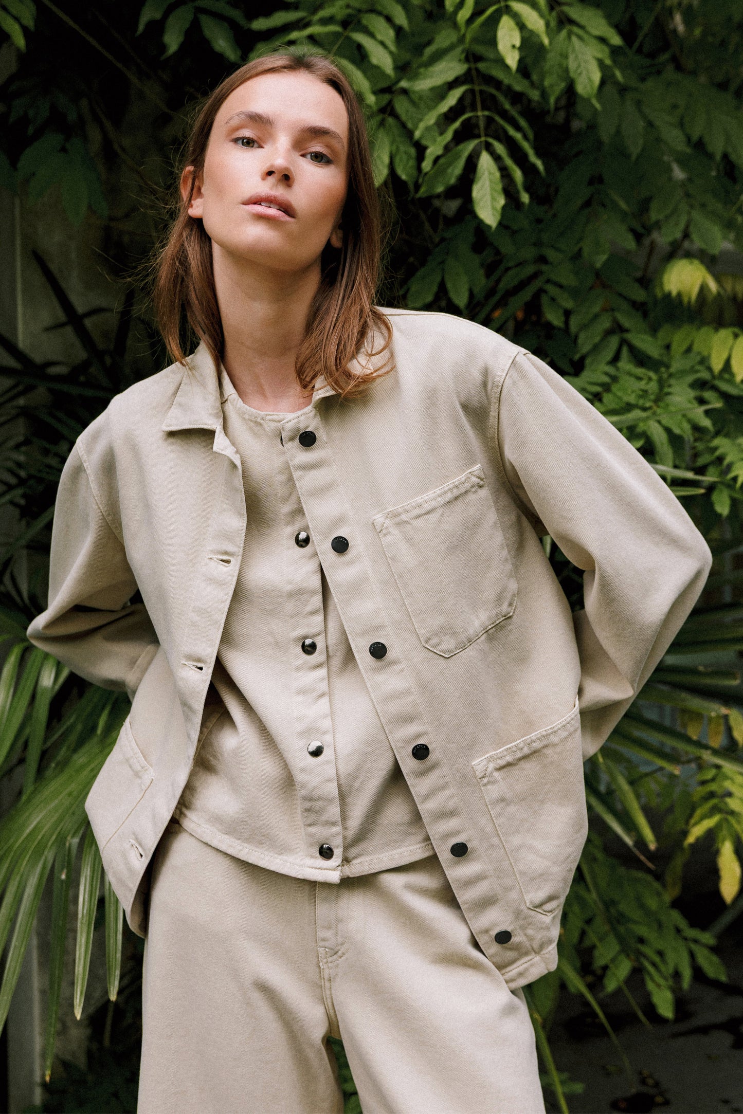 BOXY TWILL VEST