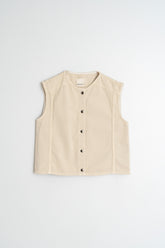 [CL] BOXY TWILL VEST