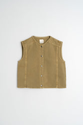 BOXY TWILL VEST