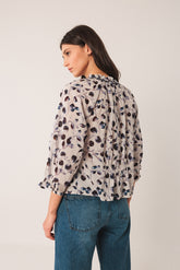 ELASTIC COTTON BLOUSE