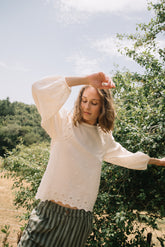 ROMANTIC EMBROIDERED BLOUSE